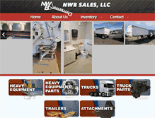 Tablet Screenshot of nwbsales.net